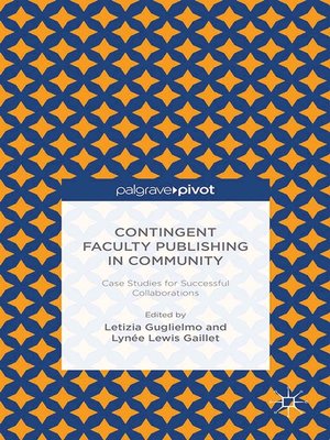 cover image of Contingent Faculty Publishing in Community